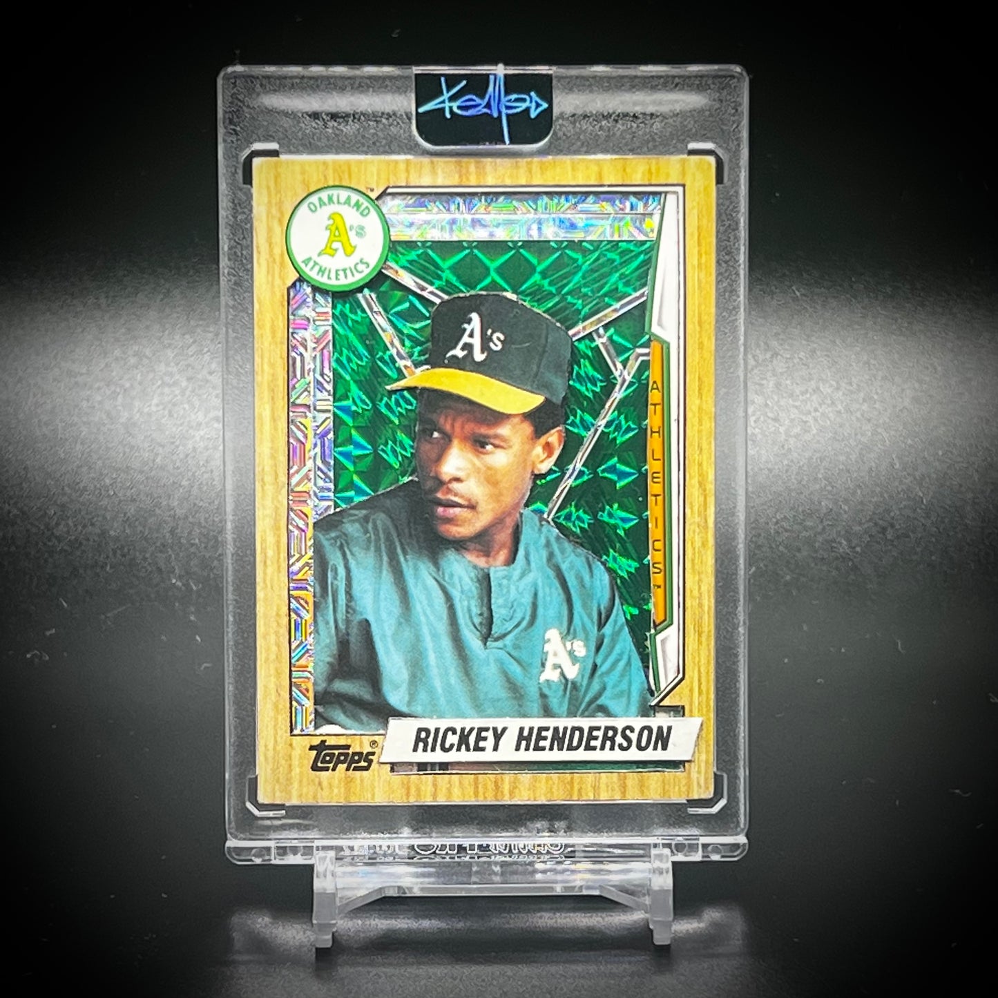 Rickey Henderson “Man of Steal” Art Card by KEMO