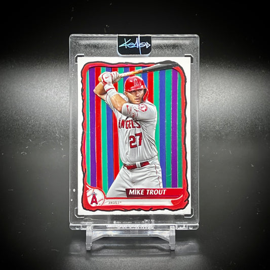 Mike Trout “Millville Meteor” Art Card by KEMO