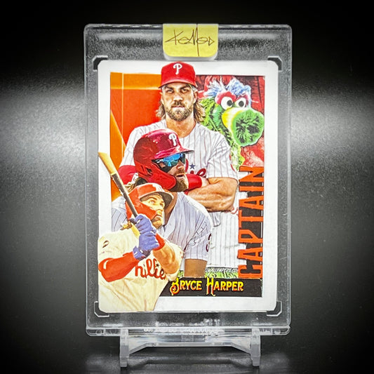Bryce Harper “Philly Captain” Art Card By KEMO