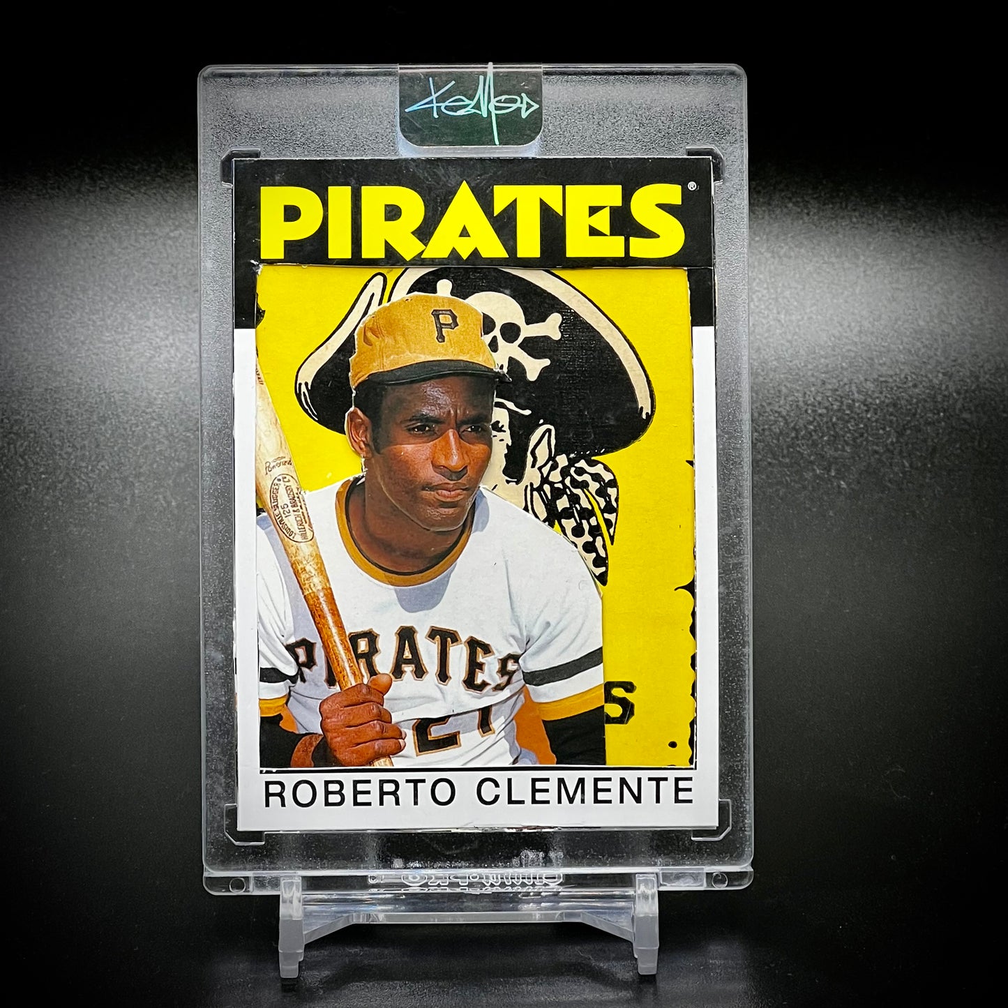 Roberto Clemente “Vintage Pirate” At Card By KEMO