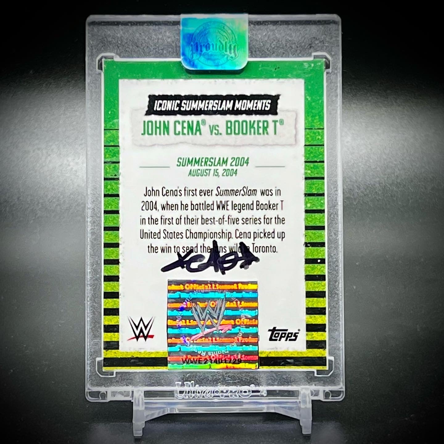 John Cena - “You Can’t See Him” Cut Auto Art Card By KEMO