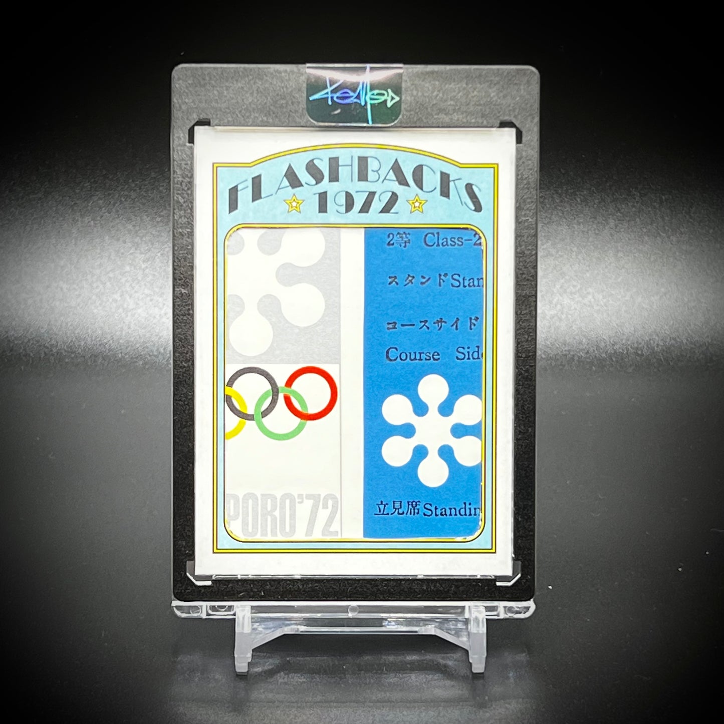 1972 Flashbacks “Sapporo Olympics Ticket” Art Card By KEMO